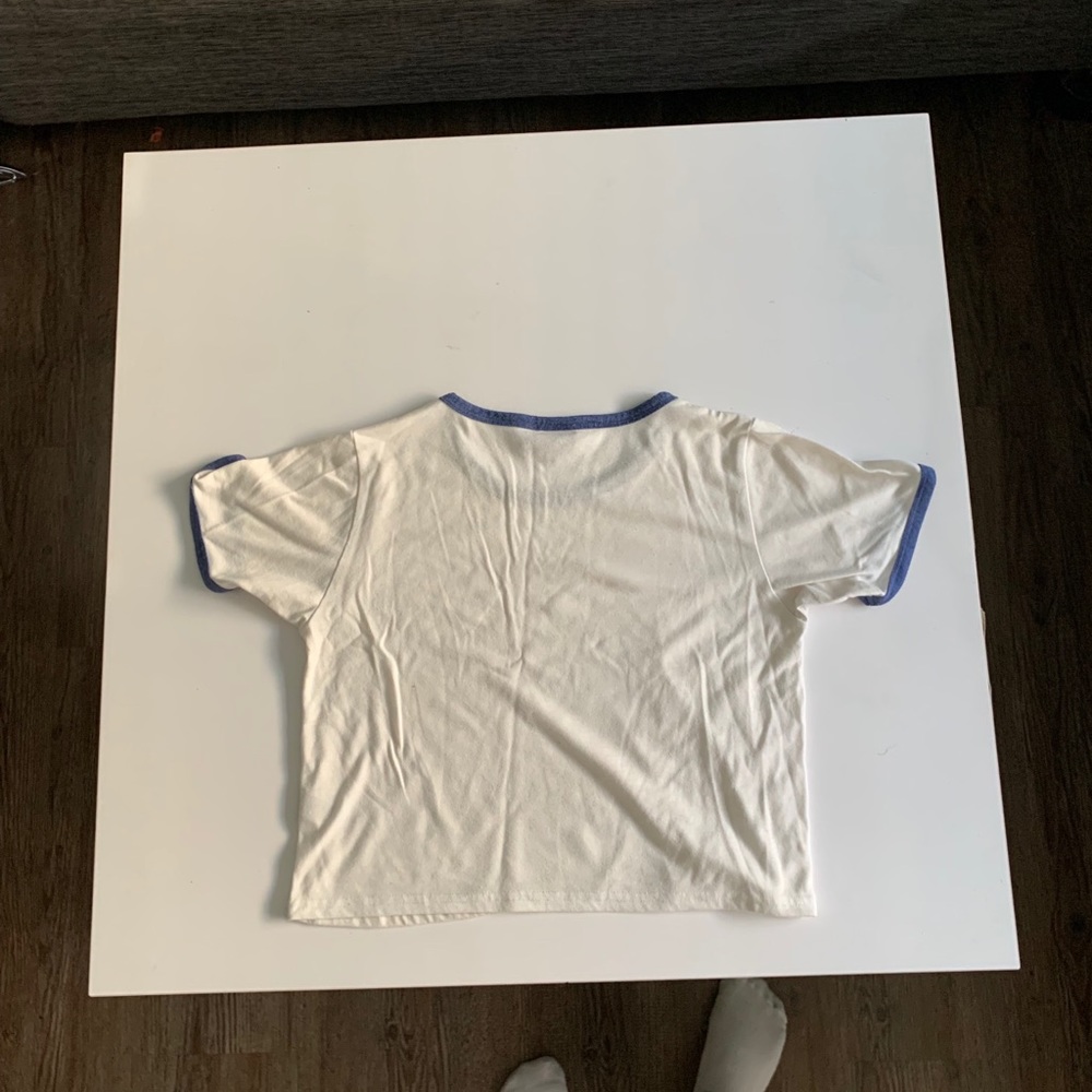 Topshop Slightly Cropped T-Shirt Size 6 - Picture 5 of 7